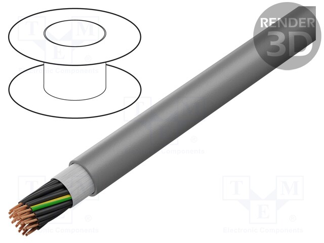 Wire: control cable; ÖLFLEX® FD CLASSIC 810 P; 25G1,5mm2; PUR