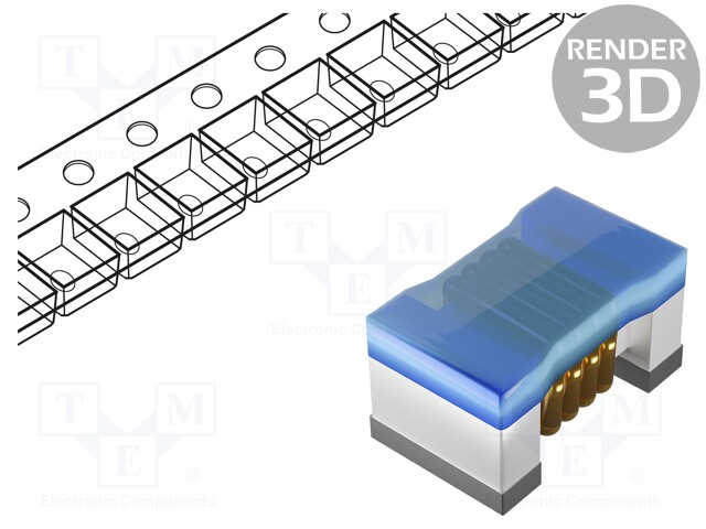 High Frequency Inductor, 2.2 µH, 280 mA, 1008 [2520 Metric], Wirewound, 2.8 ohm