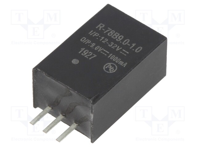 Converter: DC/DC; 9W; Uin: 12÷32V; Uout: 9VDC; Iout: 1A; SIP3; 4g