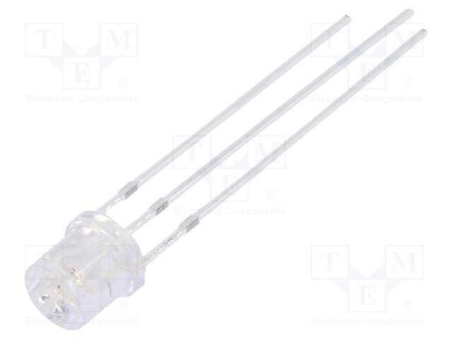 LED; 5mm; bicolour; red/green; 750÷1120mcd; 1120÷1560mcd; 140°