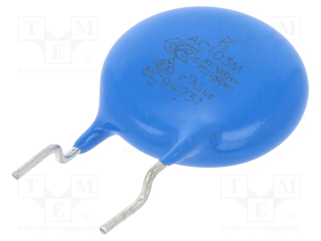 Capacitor: ceramic; X1/Y2; 10nF; Y5V; ±20%; THT; 7.5mm; Series: C900