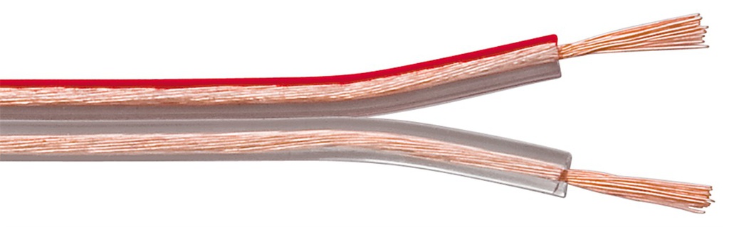 Wire: loudspeaker cable; 2x2,5mm2; stranded; OFC; transparent