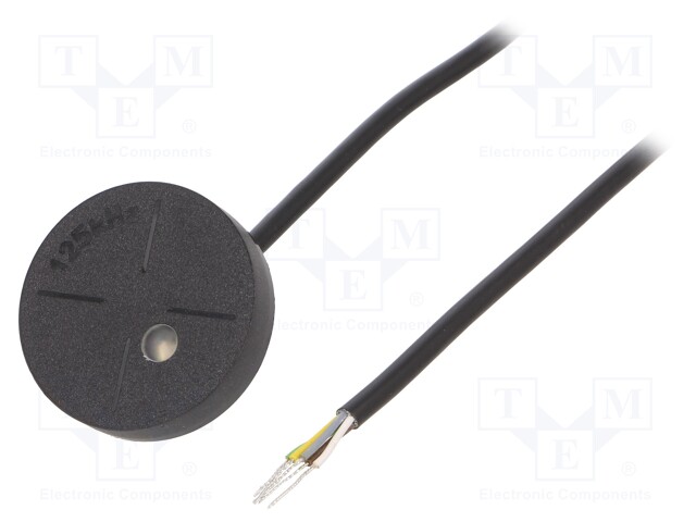 RFID reader; Ø36.2mm; 1-wire; 12V; f: 125kHz; Range: 60mm; 75mA