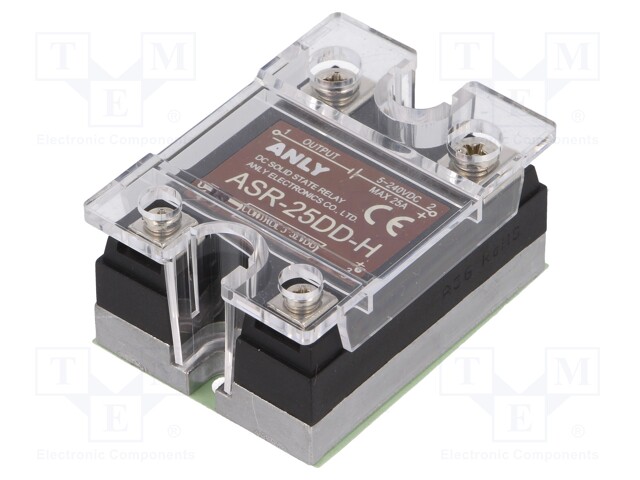 Relay: solid state; Ucntrl: 3÷32VDC; 25A; 5÷240VDC; Series: ASR