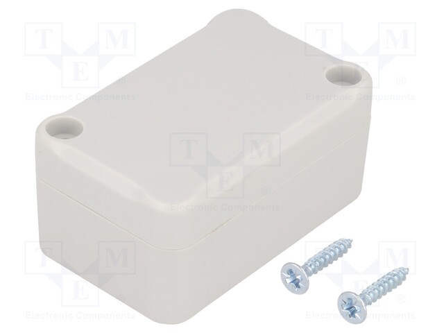 Enclosure: multipurpose; X: 40mm; Y: 64mm; Z: 30mm; polystyrene; grey