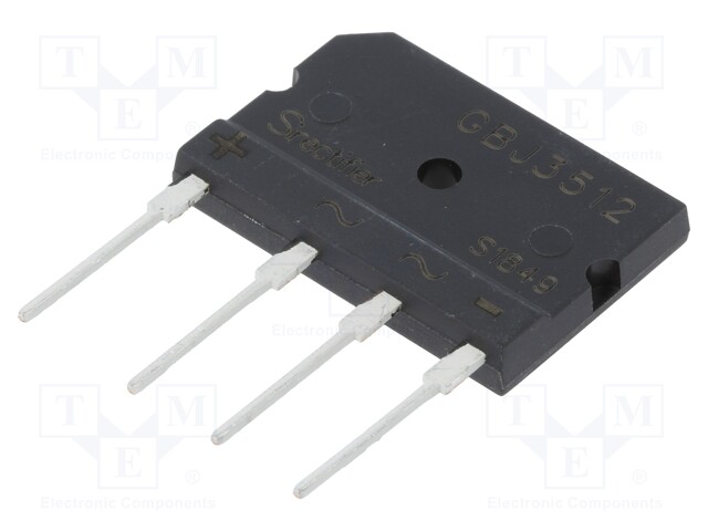 Single-phase bridge rectifier; Urmax: 1.2kV; If: 35A; Ifsm: 420A