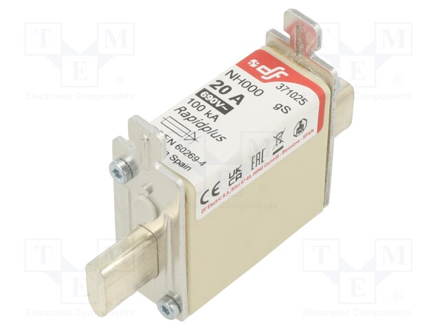 Fuse: fuse; gS; 20A; 690VAC; 440VDC; NH000