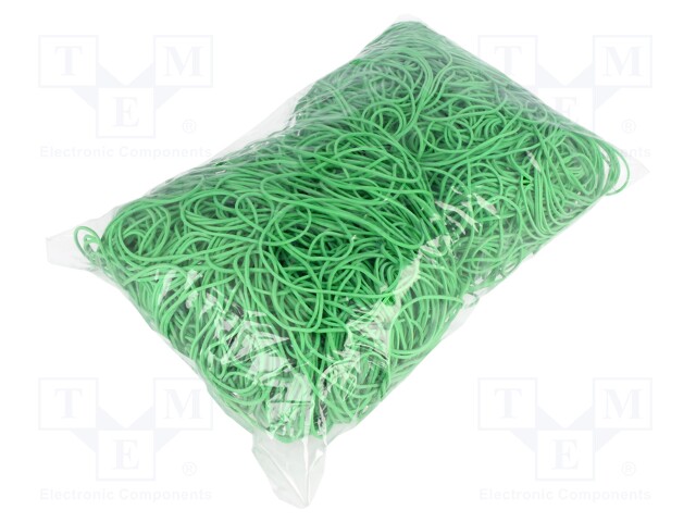 Rubber bands; Width: 1.5mm; Thick: 1.5mm; rubber; Colour: green