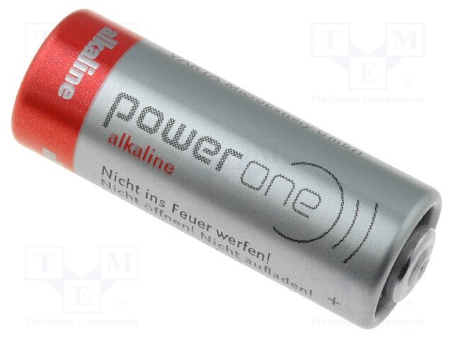 Battery: alkaline; 12V; 23A,8LR932; Power One; Ø10x29mm; 50mAh