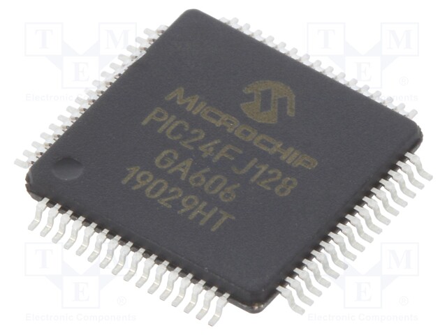 PIC microcontroller; Memory: 128kB; SRAM: 32768B; 2÷3.6VDC; SMD