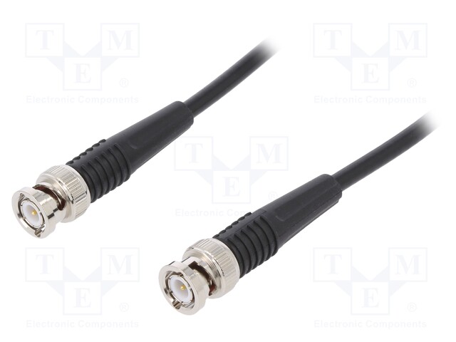 Test lead; 1m; black; Structure: 2x BNC female plug; Band: ≤1GHz