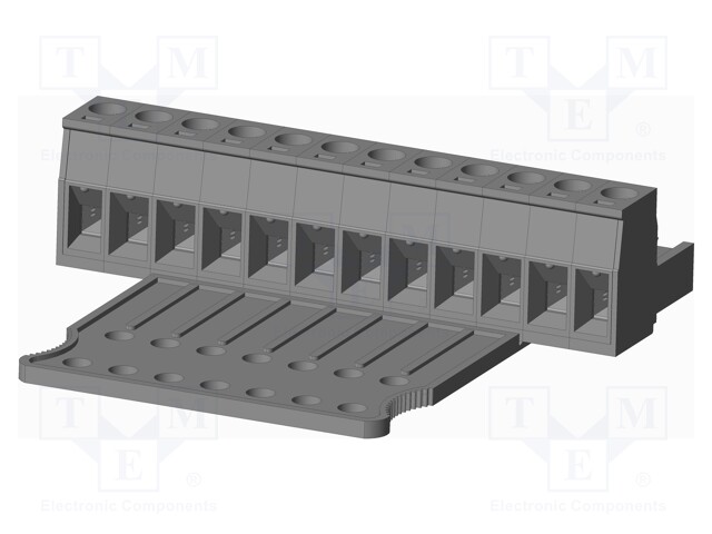 Connector: pluggable terminal block; plug; female; straight; grey