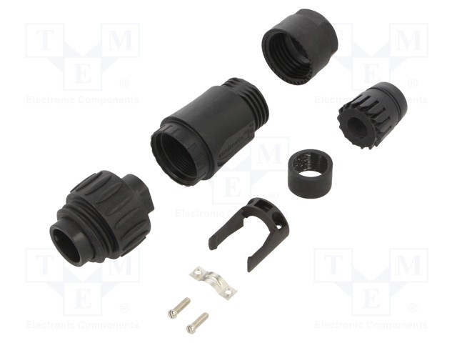 Connector: circular; plug; PIN: 7; male; w/o contacts; IP65,IP67