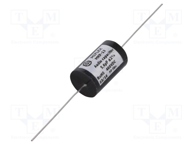 Capacitor: polypropylene; 5.6uF; 400VDC; ±2%; Ø22.1x35mm; -25÷85°C