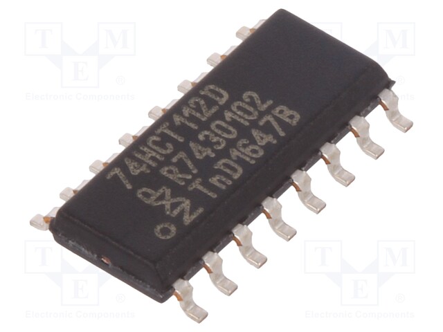 IC: digital; JK flip-flop; Channels: 2; IN: 5; HCT; SMD; SO16