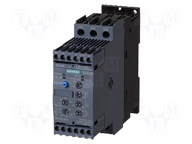 Module: soft-start; Usup: 200÷480VAC; Series: S0; DIN; 110÷230VDC