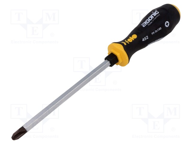 Screwdriver; Phillips; for impact; PH3; ERGONIC®; 150mm