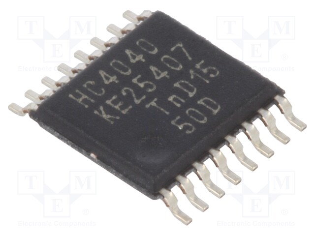 IC: digital; 12bit,binary counter; IN: 1; Series: HC; SMD; TSSOP16