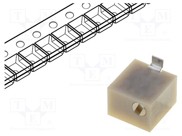 Potentiometer: mounting; vertical,multiturn; 10kΩ; 250mW; SMD