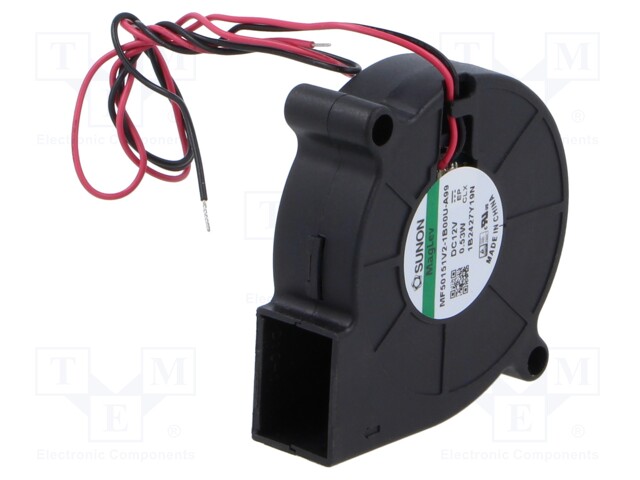 Fan: DC; blower; 12VDC; 50x50x15mm; 5.94m3/h; 32.6dBA; Vapo; 4200rpm