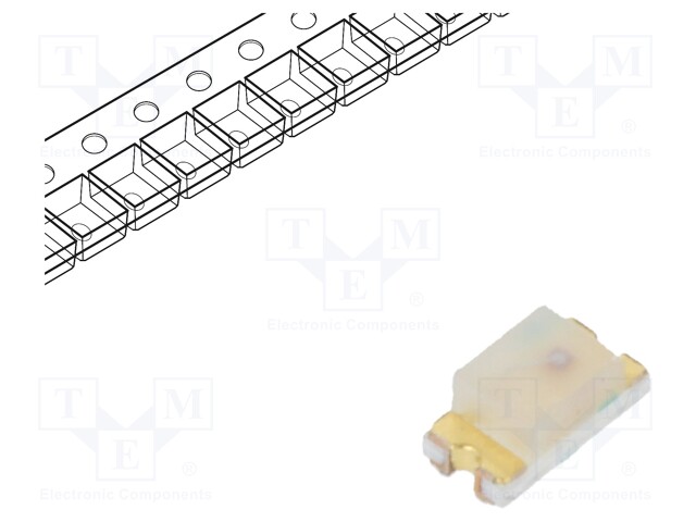 LED; SMD; 0603; red; 2.8÷10mcd; 1.6x0.8x0.6mm; 170°; 2.1÷2.6V; 20mA