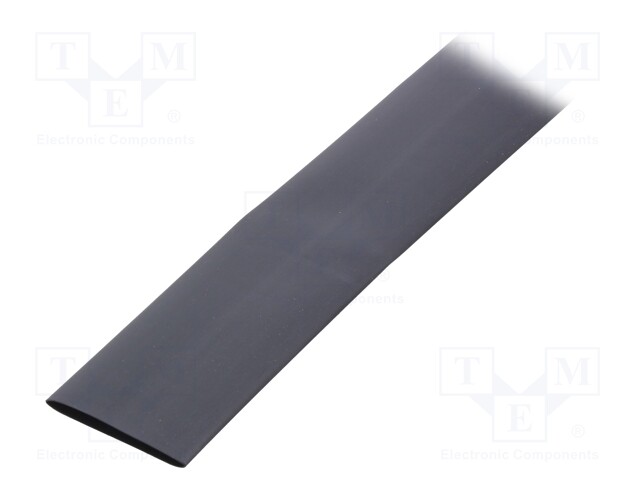 Heat shrink sleeve; flexible; 2: 1; 25.4mm; L: 1.2m; black; 5pcs.