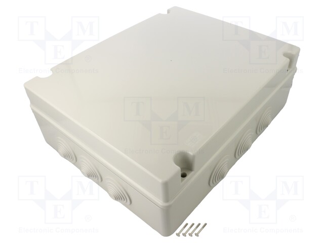 Enclosure: junction box; X: 308mm; Y: 388mm; Z: 128mm; wall mount
