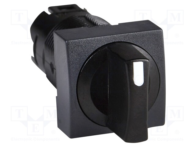 Switch: rotary; 16mm; Stabl.pos: 3; black; none; Pos: 1; -40÷70°C