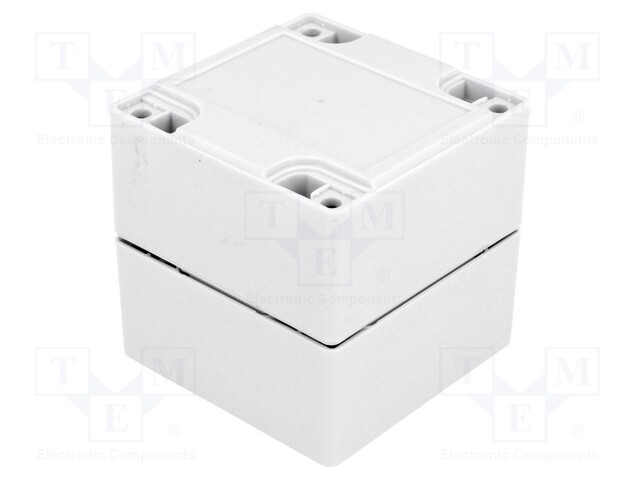 Enclosure: multipurpose; X: 80mm; Y: 80mm; Z: 80mm; ABS; IP65; screwed