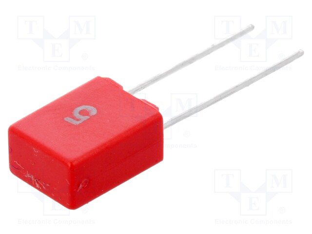 Capacitor: polyester; 100nF; 160VAC; 250VDC; Pitch: 5mm; ±5%