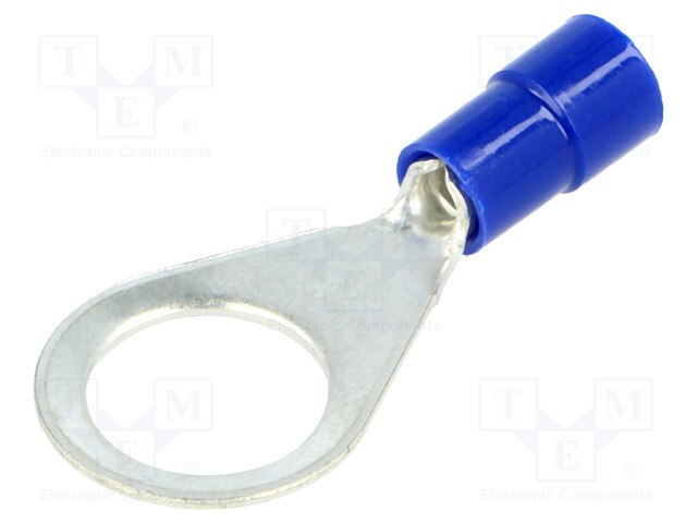 Ring terminal; M10; Ø: 10.5mm; 1.5÷2.5mm2; crimped; for cable; blue