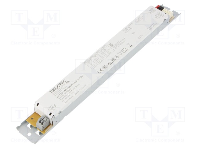 Power supply: switched-mode; LED; 38W; 51÷109VDC; 250÷350mA; IP20