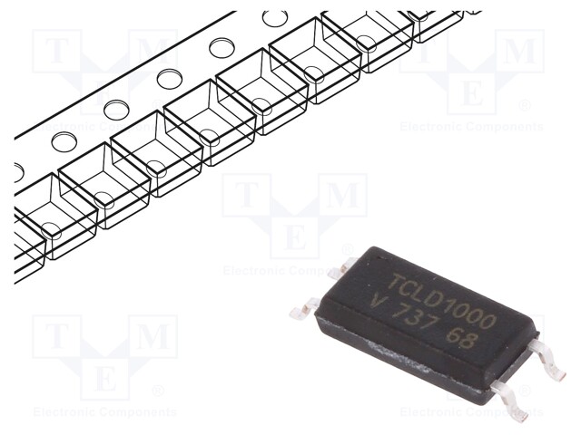 Optocoupler; SMD; Channels: 1; Out: Darlington; Uinsul: 5kV; Uce: 35V