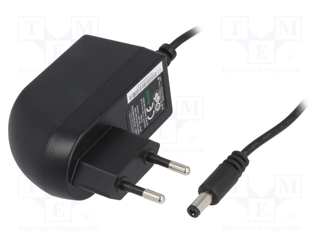 Power supply: switched-mode; 7.5VDC; 2.4A; Out: 5,5/2,5; 18W; 77.6%