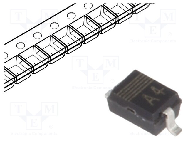 Diode: Schottky rectifying; SMD; 20V; 1A; Ufmax: 0.48V; SOD323