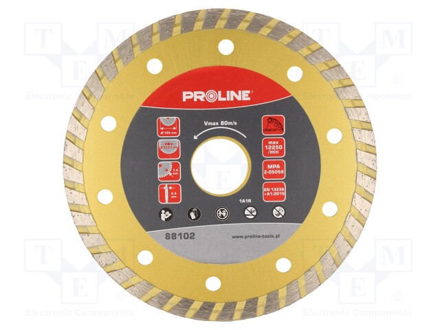 Cutting diamond wheel; Ø: 125mm; Øhole: 22.23mm; Disc thick: 2.4mm