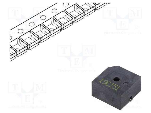 Sound transducer: piezo; with built-in generator; freson: 4kHz