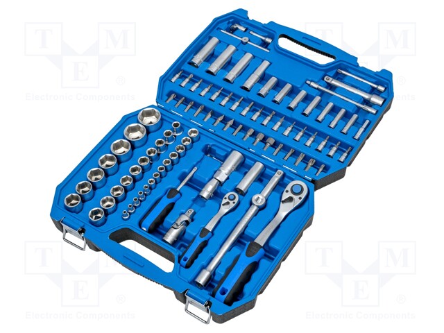 Wrenches set; hex socket,socket spanner; Mounting: 1/2",1/4"