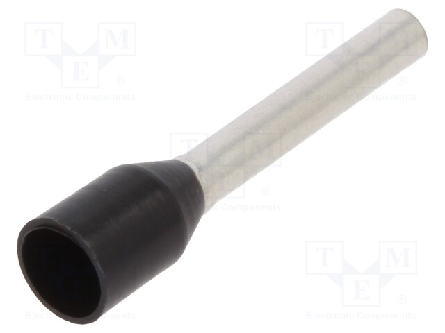 TERMINAL, FERRULE, 3.5MM, CRIMP, BLACK