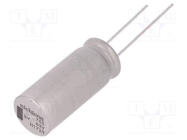 Capacitor: electrolytic; low impedance; THT; 750uF; 63VDC; ±20%