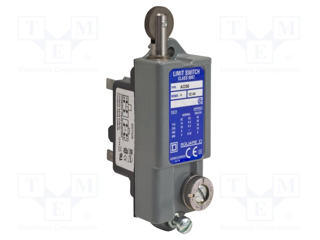 Limit switch; SPDT; 10A; max.240VAC; max.250VDC; IP20; -18÷85°C