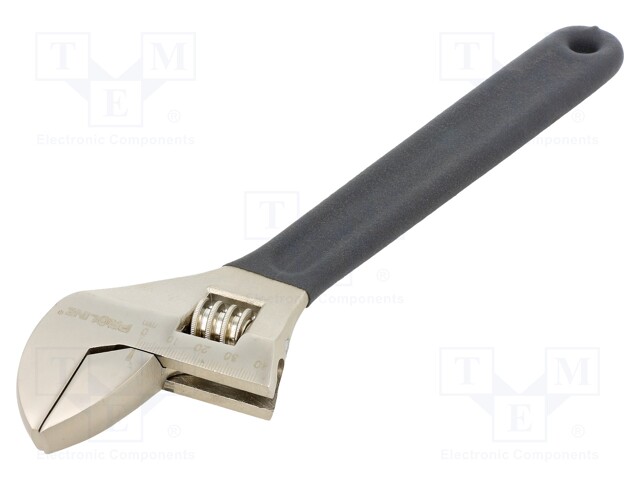 Key; adjustable; 300mm; Max jaw capacity: 34mm; forged,satin