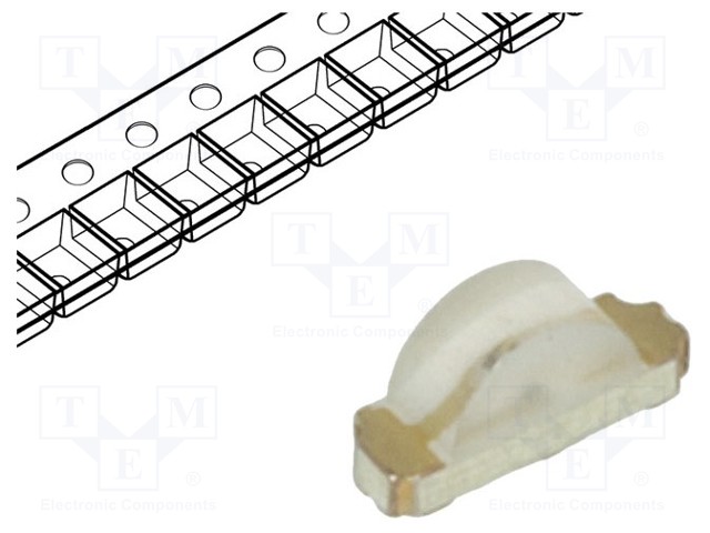 LED; SMD; 1204; yellow green; 25÷50mcd; 3.2x1x1.5mm; 120°; 1.8÷2.4V