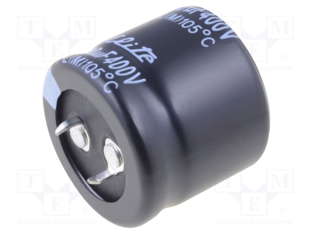 Capacitor: electrolytic; SNAP-IN; 100uF; 400VDC; Ø30x25mm; ±20%