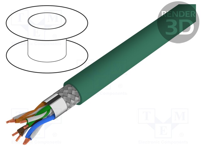 Wire; SF/UTP,ETHERLINE® Cat.5e Flex; 5e; stranded; Cu; 4x2x26AWG