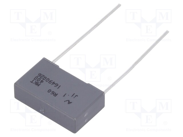 Capacitor: polyester; 100nF; 200VAC; 400VDC; Pitch: 15mm; ±10%