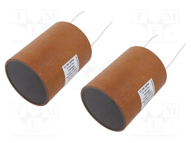 Capacitor: aluminum-polypropylene-paper; 6.8uF; 600VDC; ±5%