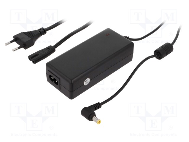 Power supply: switched-mode; 12VDC; 4A; Out: 5,5/2,5; 48W