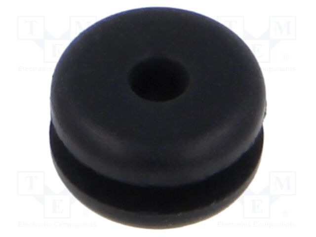 Grommet; black; UL94HB; TPR