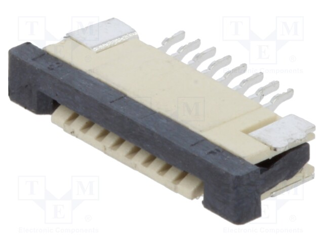 Connector: FFC (FPC); horizontal; PIN: 8; ZIF; SMT; tinned; 30mΩ